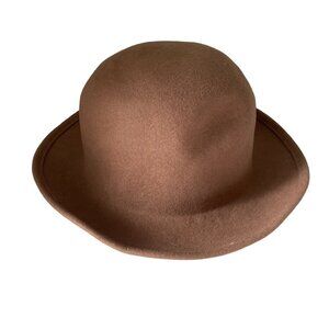 Fabini New York 100% Wool Claudio Hat Women's Brown Winter Fashion Elegant